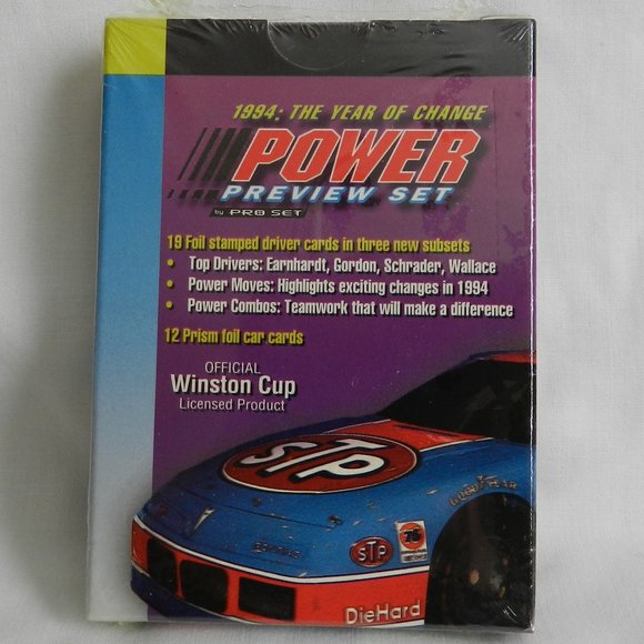 1994 PRO SET POWER NASCAR PREVIEW FACTORY SEALED TRADING CARD SET - 31 CARDS B - Picture 1 of 6